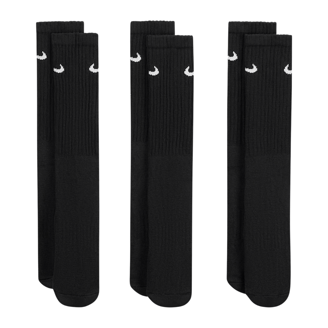 CALCETINES NIKE 3 PACK VALUE CUSHIONED CREW NEGRO - SX4508001
