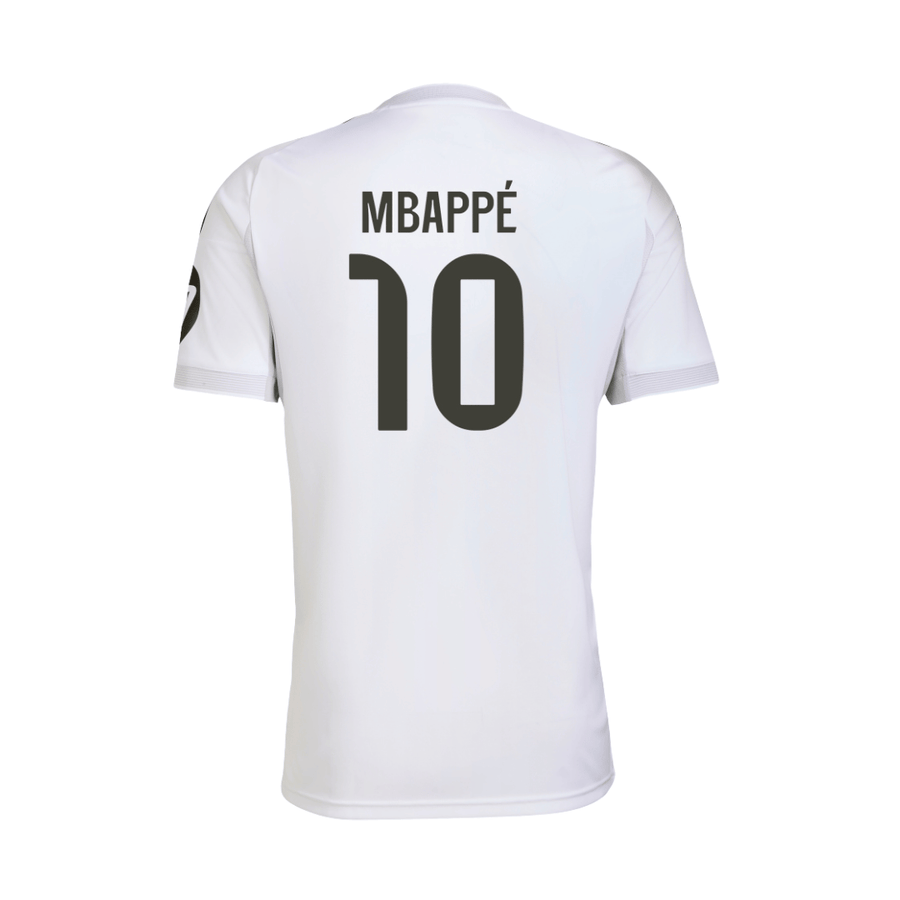 CAMISETA INFANTIL PERSONALIZADA ADIDAS REAL MADRID LOCAL 25/26 MBAPPE