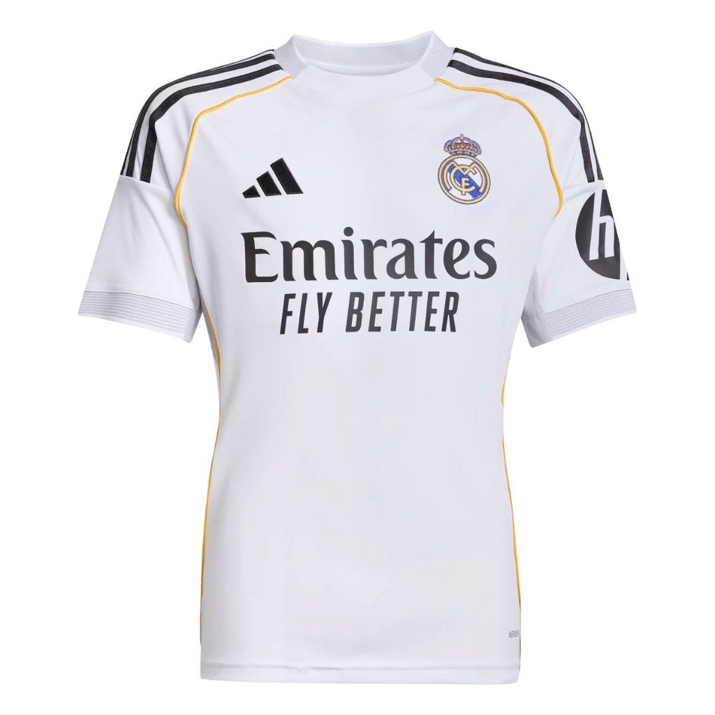 CAMISETA INFANTIL PERSONALIZADA ADIDAS REAL MADRID LOCAL 25/26 VINIJR