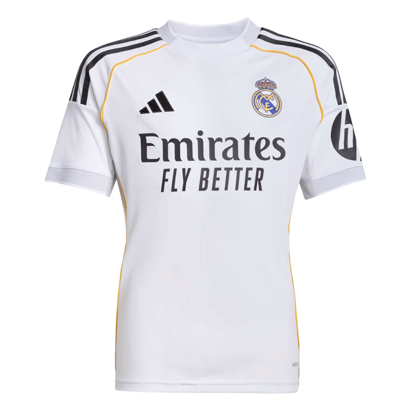 CAMISETA INFANTIL PERSONALIZADA ADIDAS REAL MADRID LOCAL 25/26 VINIJR