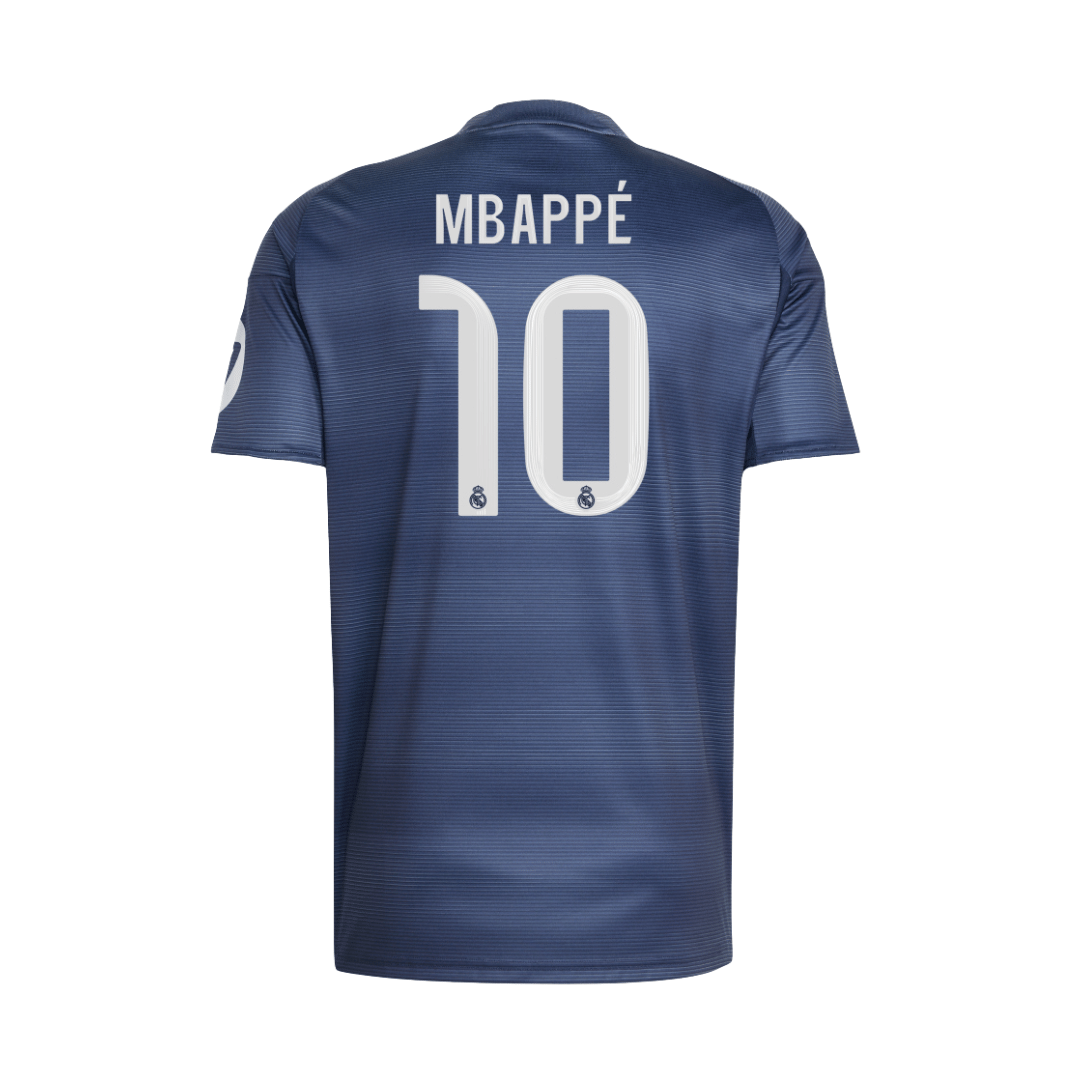 CAMISETA INFANTIL PERSONALIZADA ADIDAS REAL MADRID VISITANTE 25/26 MBAPPE