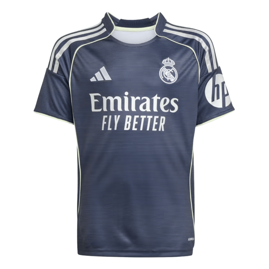CAMISETA INFANTIL PERSONALIZADA ADIDAS REAL MADRID VISITANTE 25/26 VINI JR