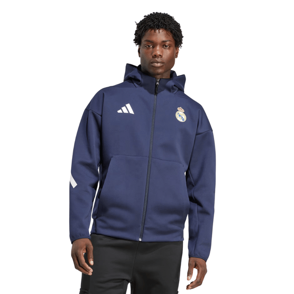 CHAQUETA ADIDAS REAL MADRID ANTHEM 'AZUL' - KC3739