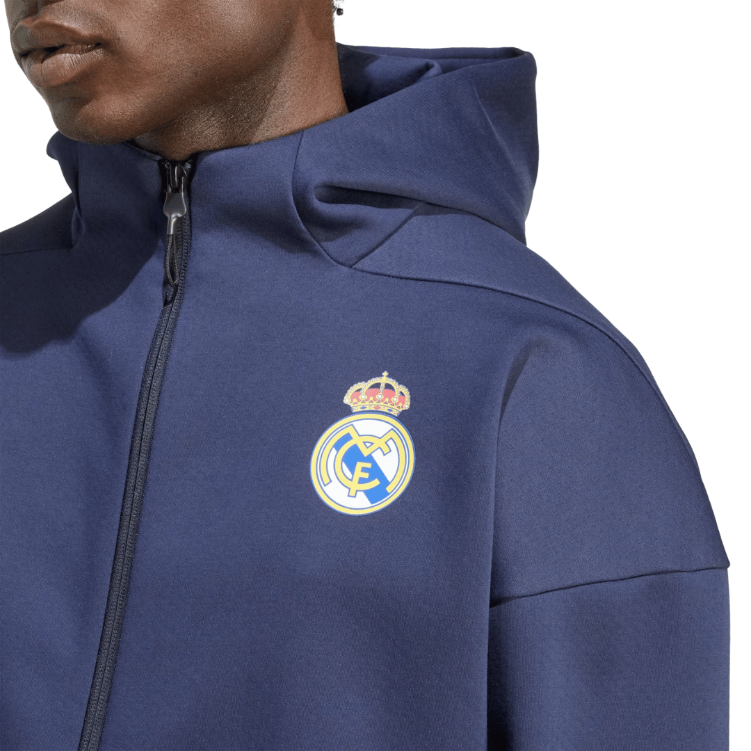 CHAQUETA ADIDAS REAL MADRID ANTHEM 'AZUL' - KC3739