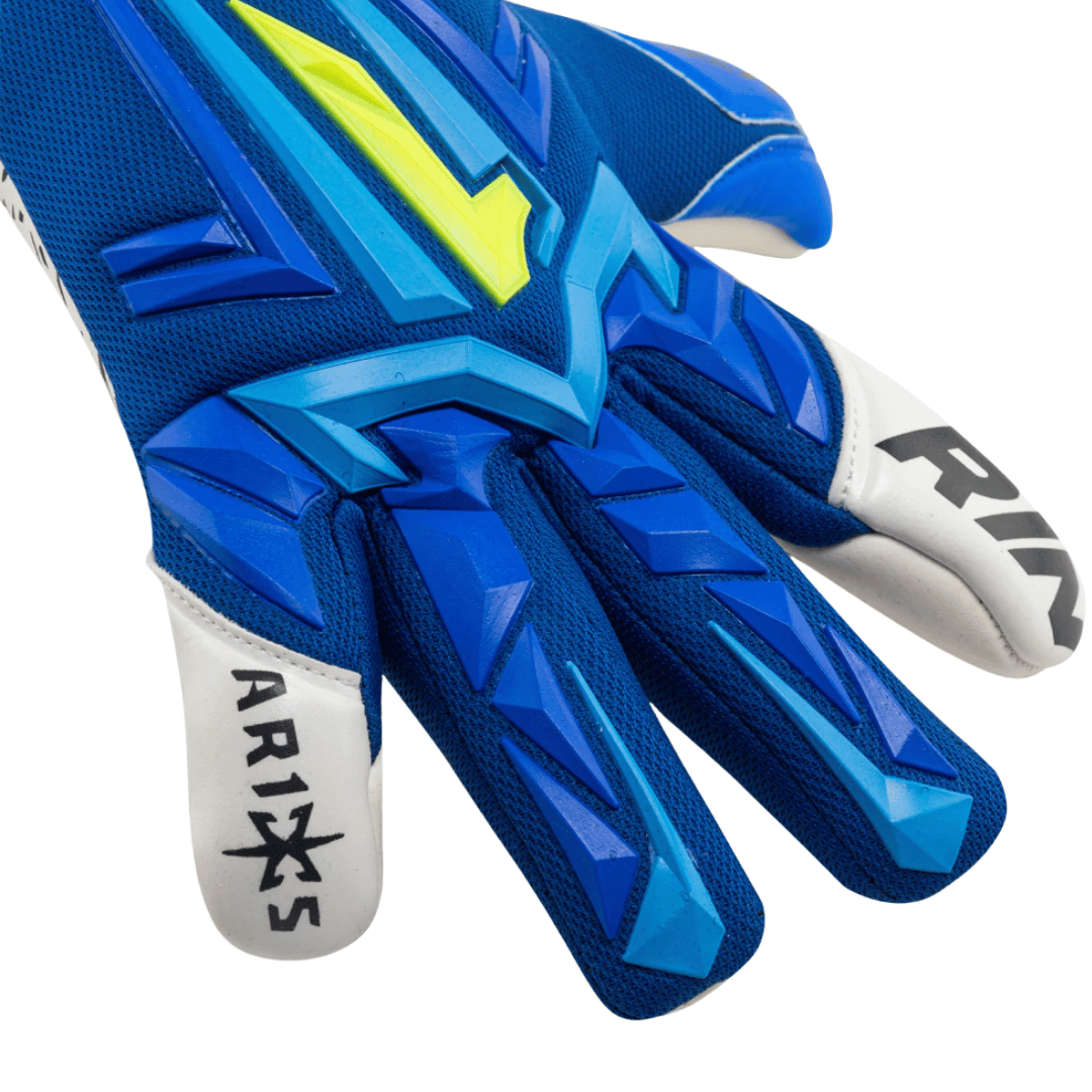 GUANTES DE PORTERO RINAT ARIES X PRIME AD 'AZUL/BLANCO' - 1GPM4A3A50-123-222