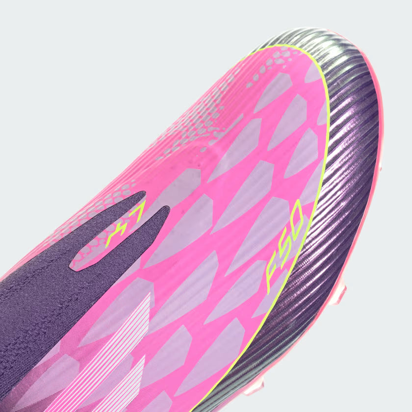 Guayos de fútbol F50 LEAGUE sin cordones terreno firme