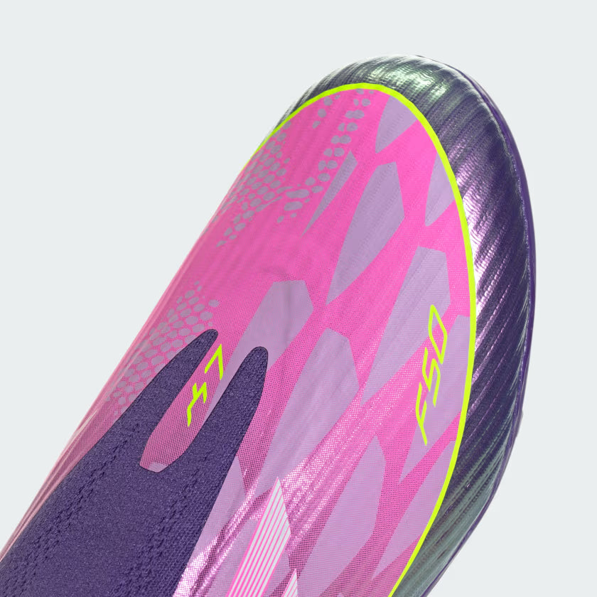 Guayos de fútbol F50 LEAGUE sin cordones terreno firme