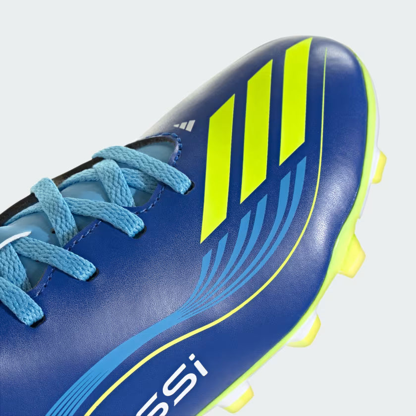 Guayos de fútbol para niños F50 Messi Club Terreno Firme/Multiterreno