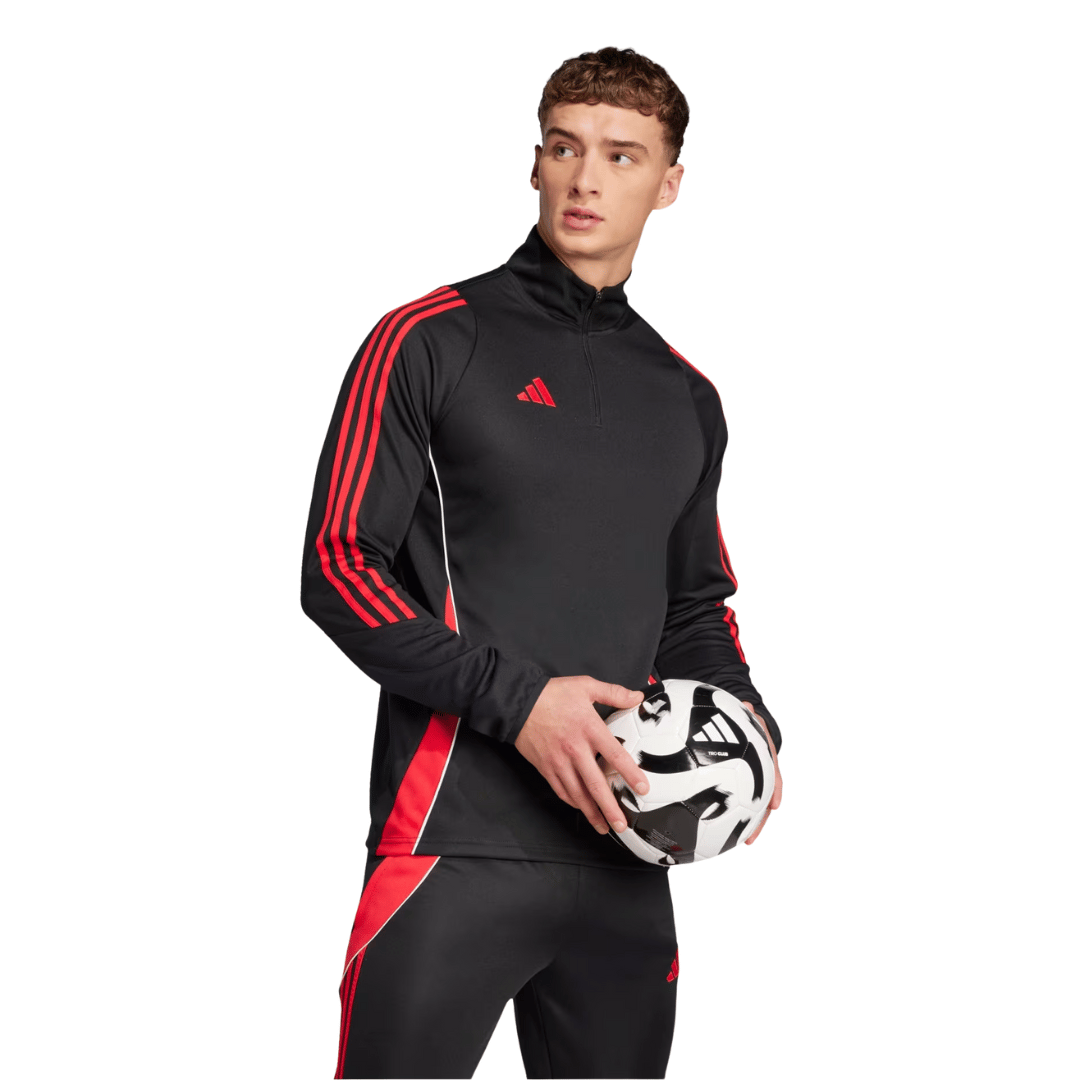 SUETER ADIDAS DE ENTRENAMIENTO TIRO 24 'NEGRO/ROJO' - JN4565