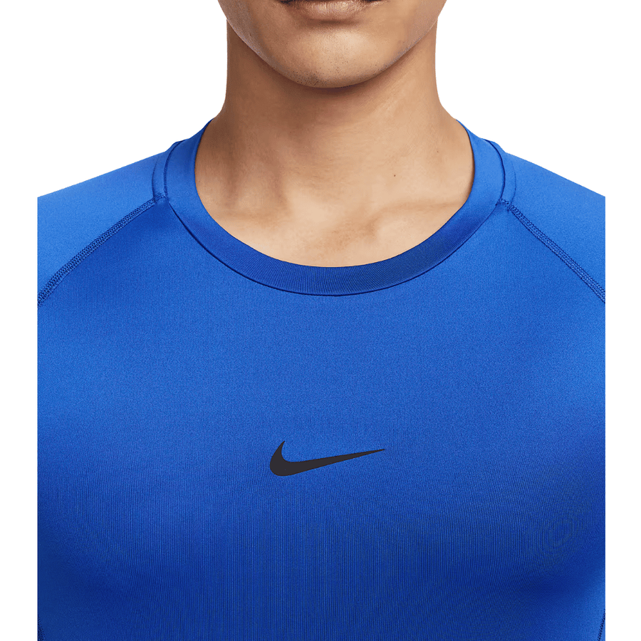 TOP LICRA NIKE PRO DRI-FIT SHORT SLEEVE AZUL - FB7932480