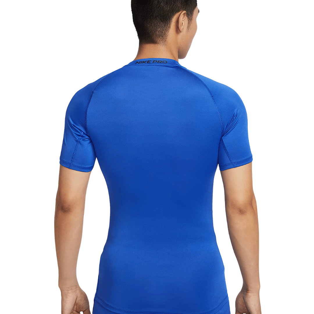 TOP LICRA NIKE PRO DRI-FIT SHORT SLEEVE AZUL - FB7932480