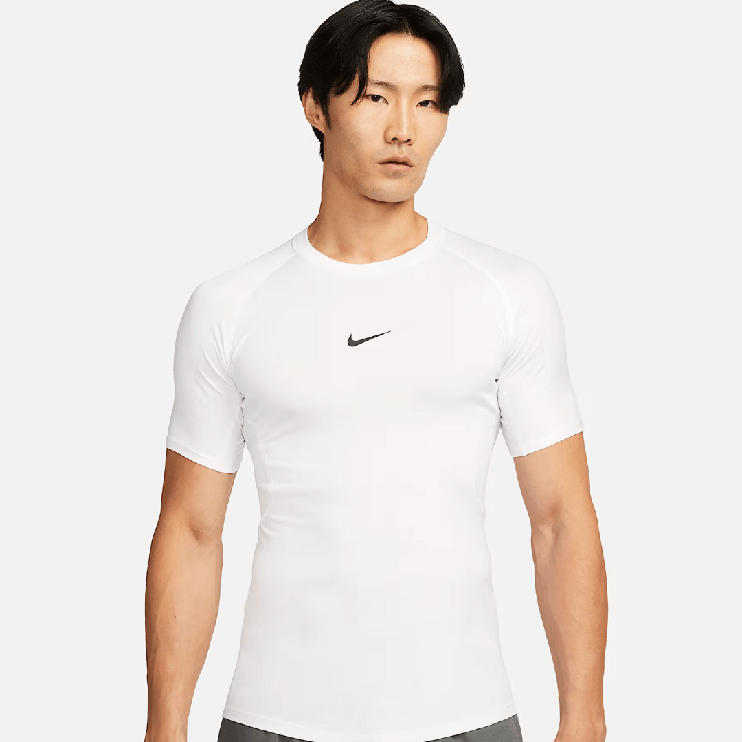 TOP LICRA NIKE PRO DRI-FIT SHORT SLEEVE BLANCO - FB7932100