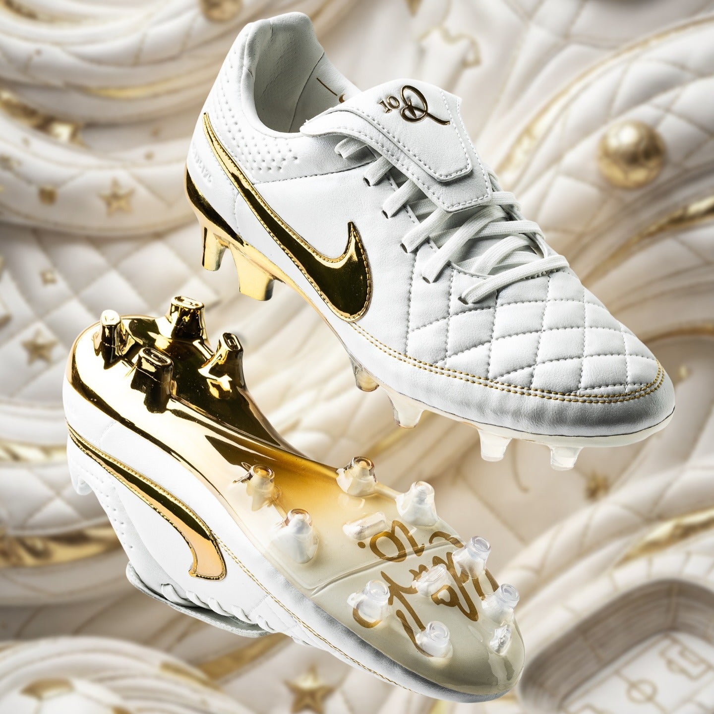 Nike Tiempo Legend Ronaldinho R10 Touch of Gold + Remake