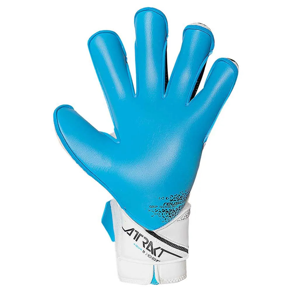 Guantes de arquero Reusch Attrakt Freegel Aqua - Blanco/Azul